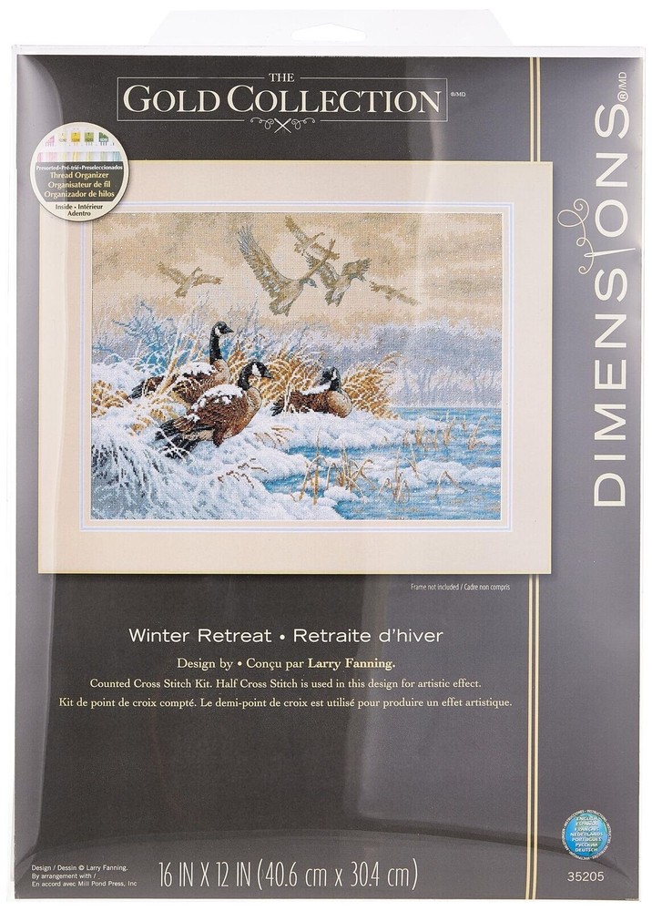 Dimensions # 35205 Winter Retreat Counted Cross Stitch Kit NEW