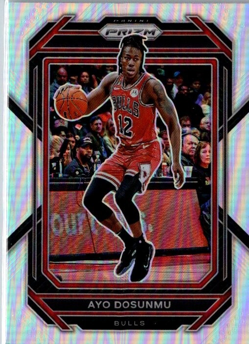2022-23 Panini Prizm Ayo Dosunmu #79 Silver Prizm Chicago Bulls RC NBA Card