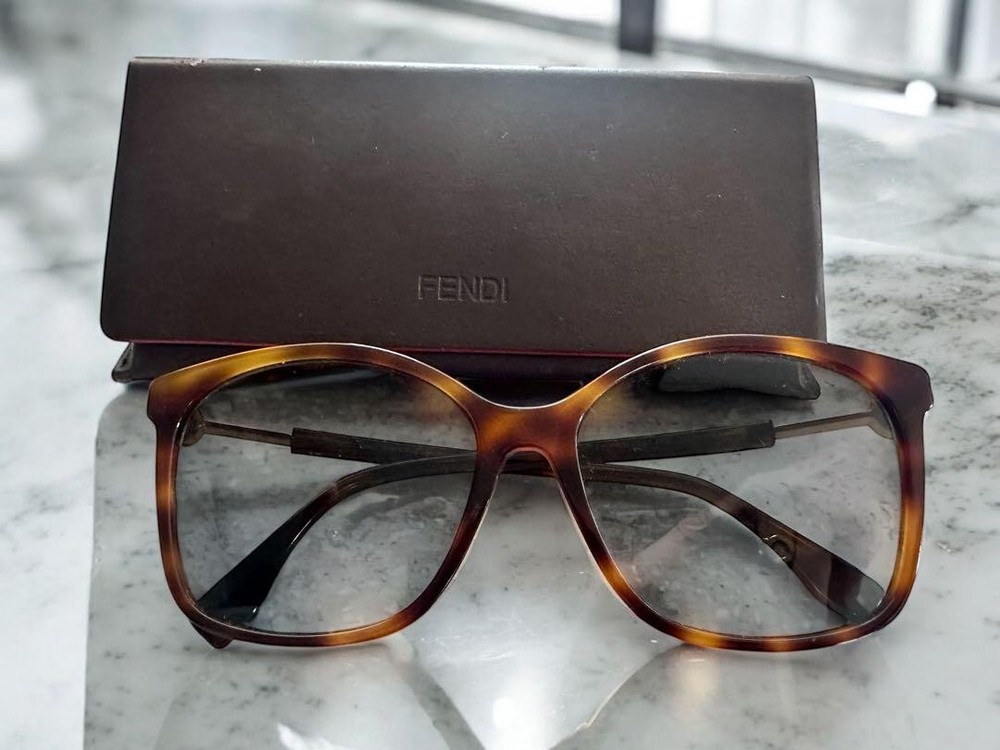 Fendi Brown Sunglasses with Case Made in Italy Unused