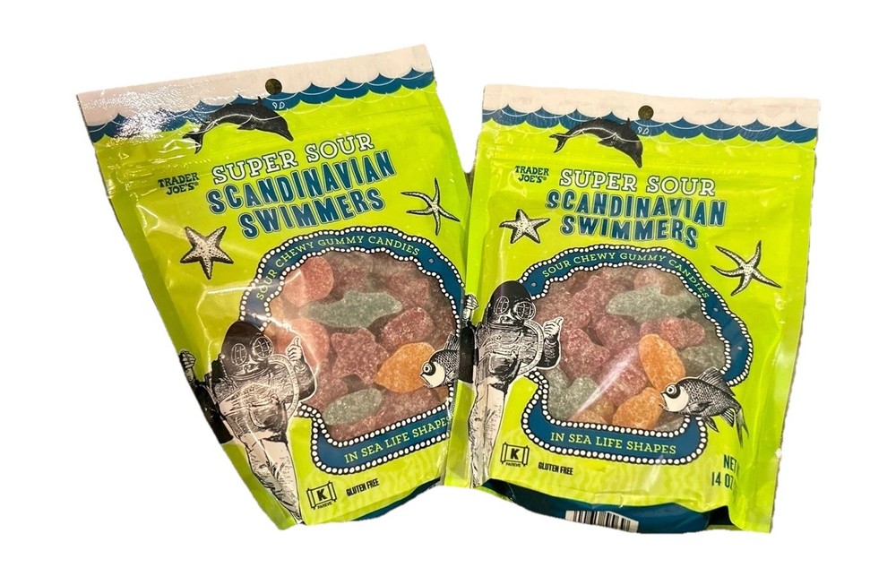 Trader Joe's Super Sour Scandinavian Swimmers Gummy Candy 2-Pack