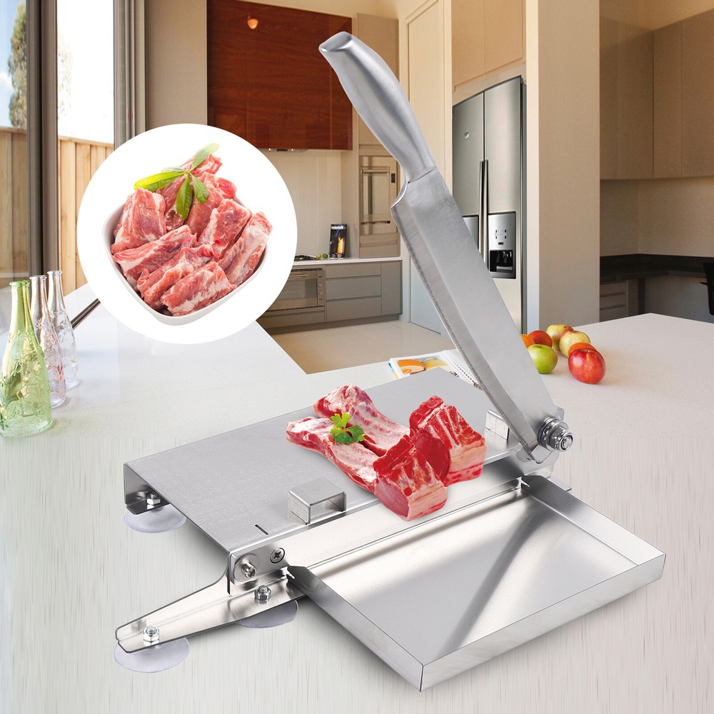 Stainless Steel Manual Meat Bone Cutter Beef Slicer Machine