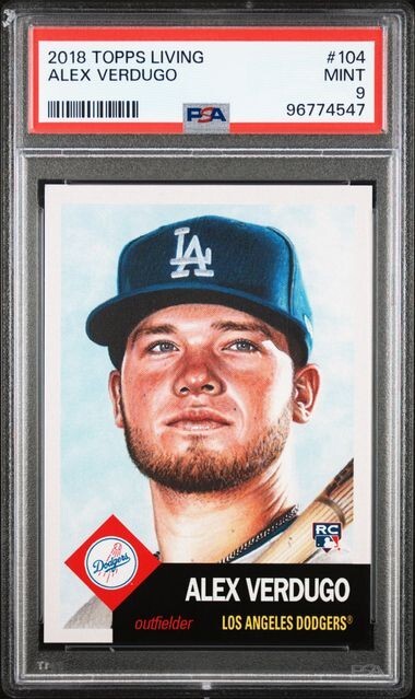 2018 Topps Living Alex Verdugo #104 RC PSA 9