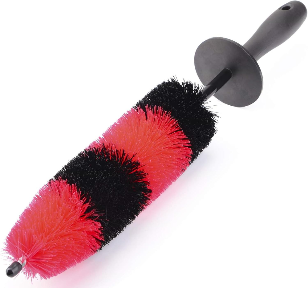 Wheel Rim Brush, Soft Bristle Long Car Tire Detailing Washing Tool for Exhaust T