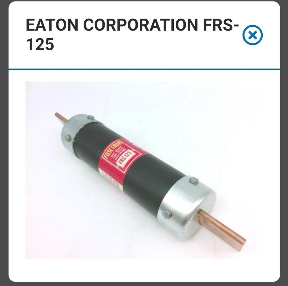Fusetron frs-r-125 Time Delay  Current limiting Fuse