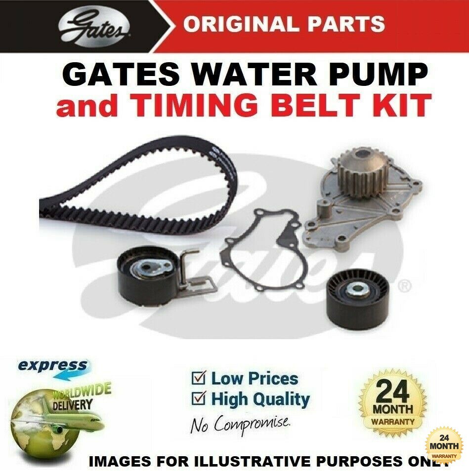 GATES WATER PUMP & TIMING BELT KIT for PEUGEOT 408 1.6HDi 2012->