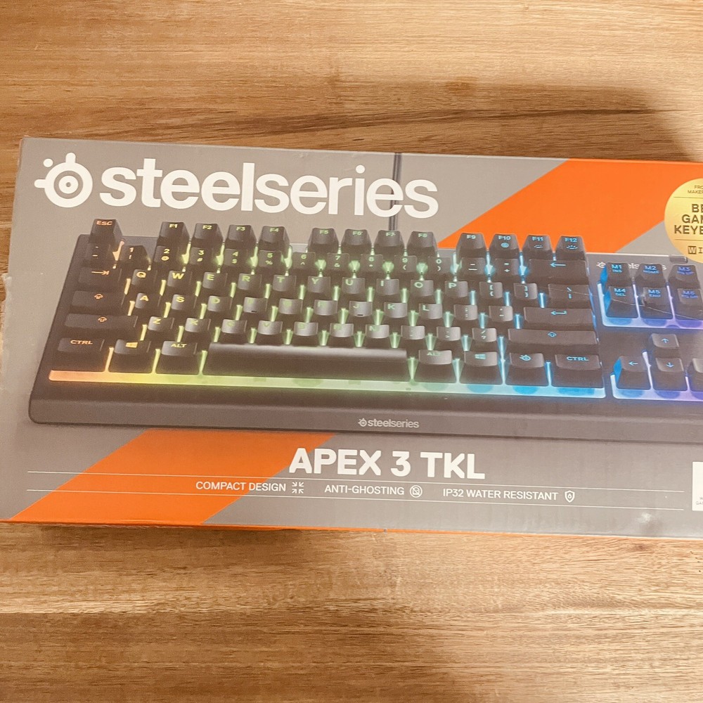 Genuine Steelseries Apex 3 TKL RGB Gaming Keyboard