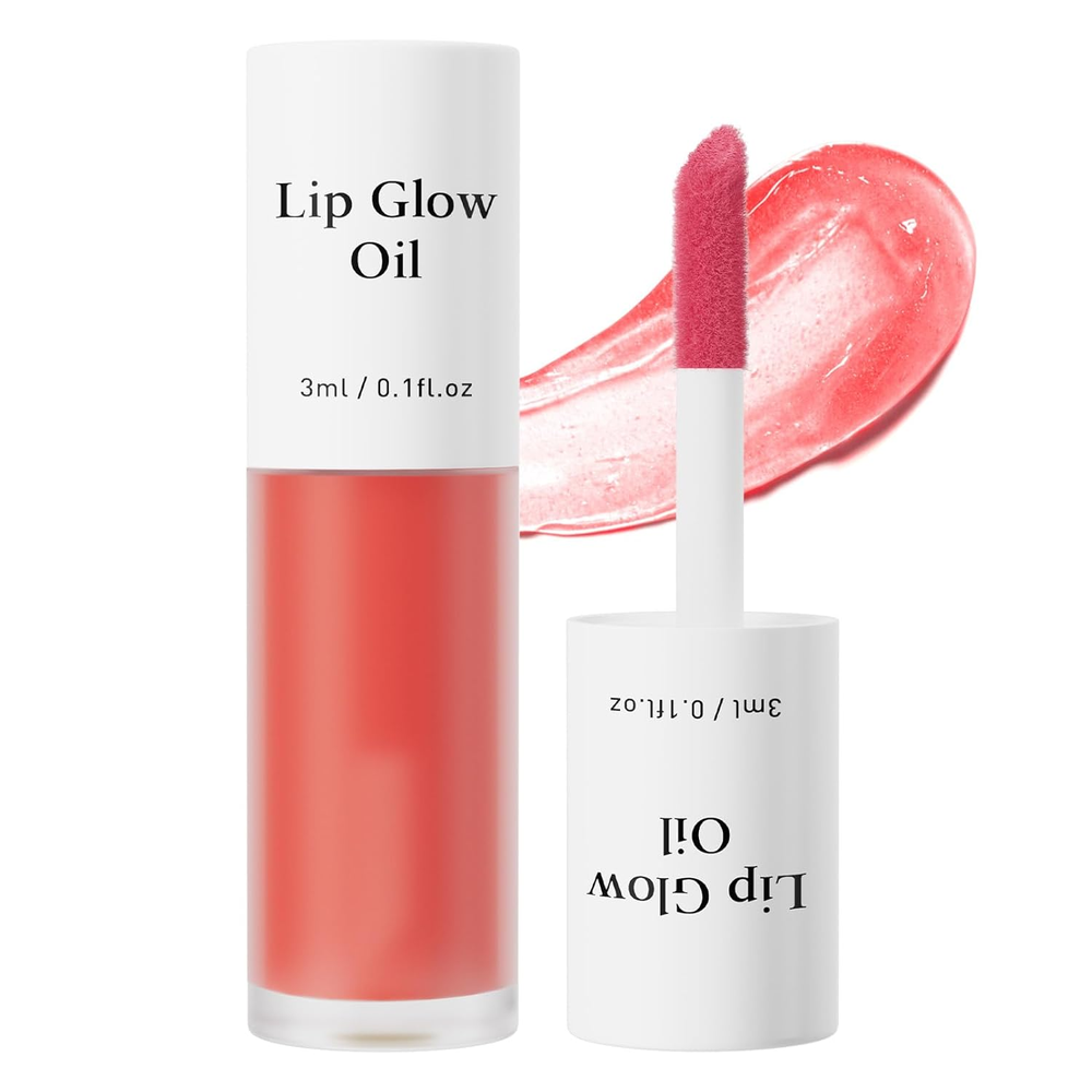 Hydrating Lip Glow Oil with Plumping Effect in Transparent Gloss