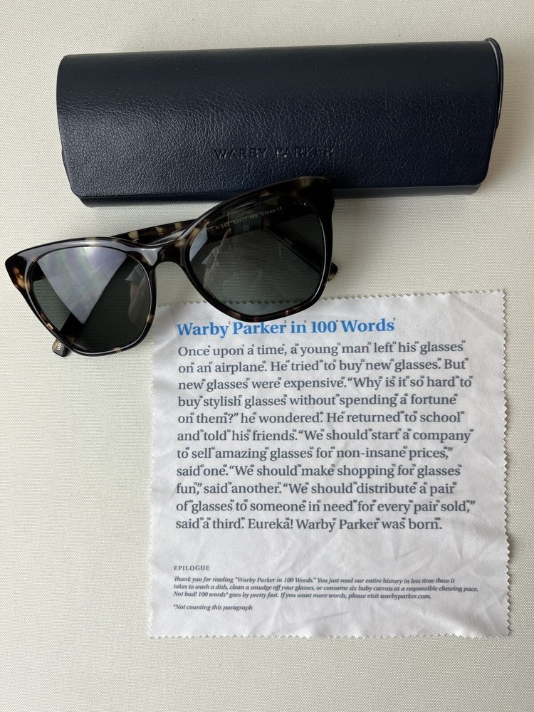 Warby Parker Rhea N 542 Tortoise Frames w/Case