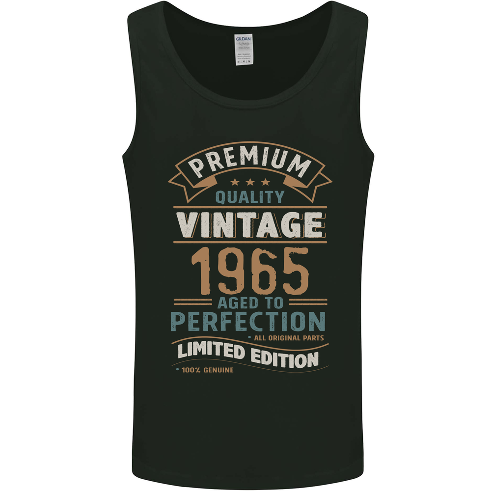 Premium Vintage 60th Birthday 1965 Mens Vest Tank Top