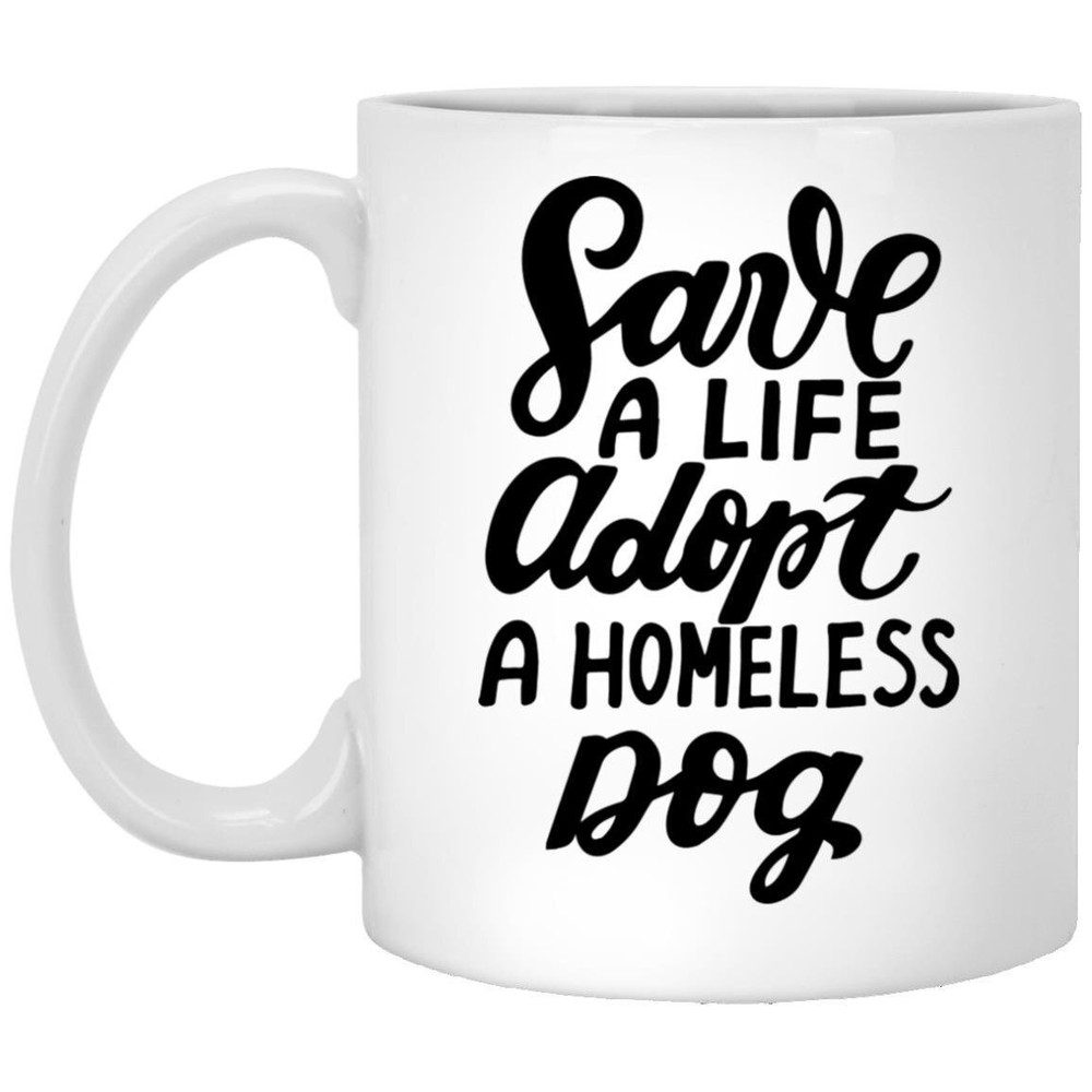Dog Lover Mug Adopt A Rescue Dog Gift For Pet Owners  