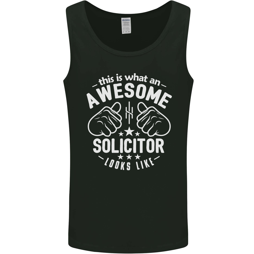 An Awesome Solicitor Looks Like Mens Vest Tank Top