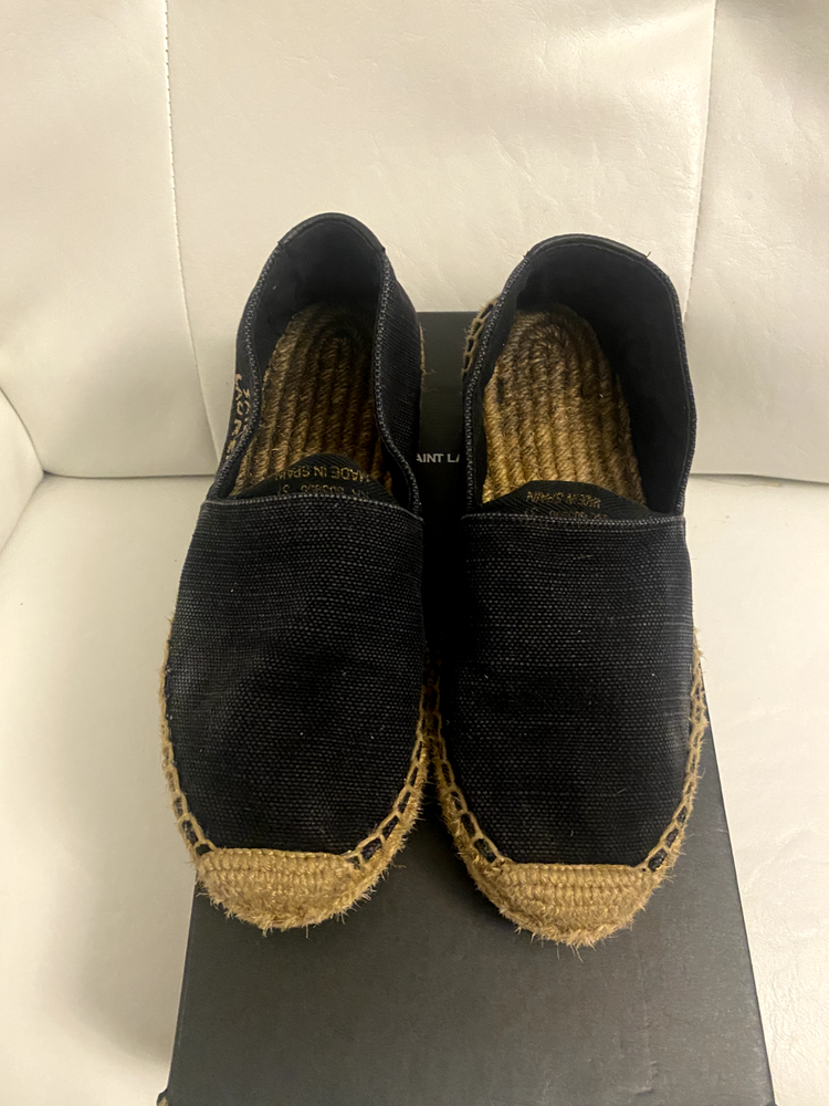 Saint Laurent YSL Canvas Plato Moon Sneakers Size 37