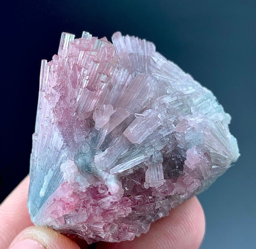 Bi Color Bunch Of Tourmaline Crystal Specimen From Afghanistan 139 Carat