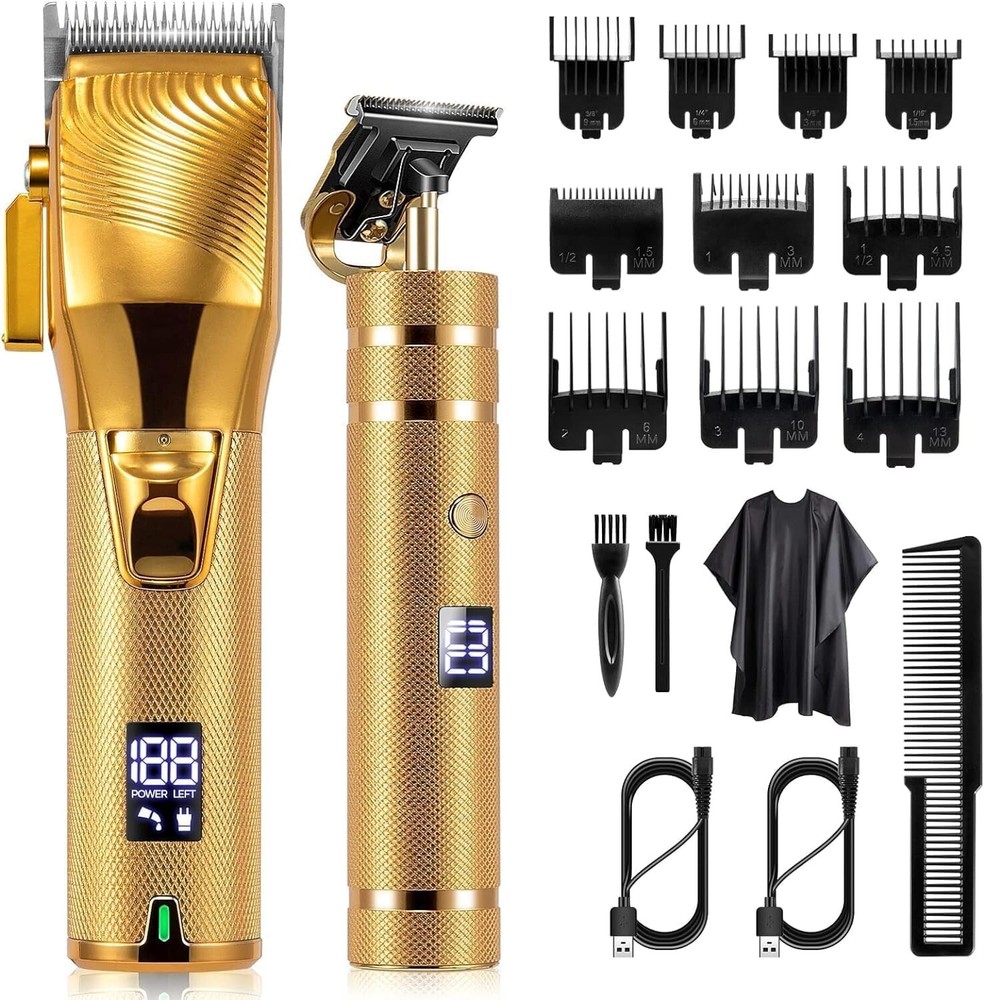 Hair Clippers for Men, Professional Hair Trimmer Barber Set Cordless Beard Tr...