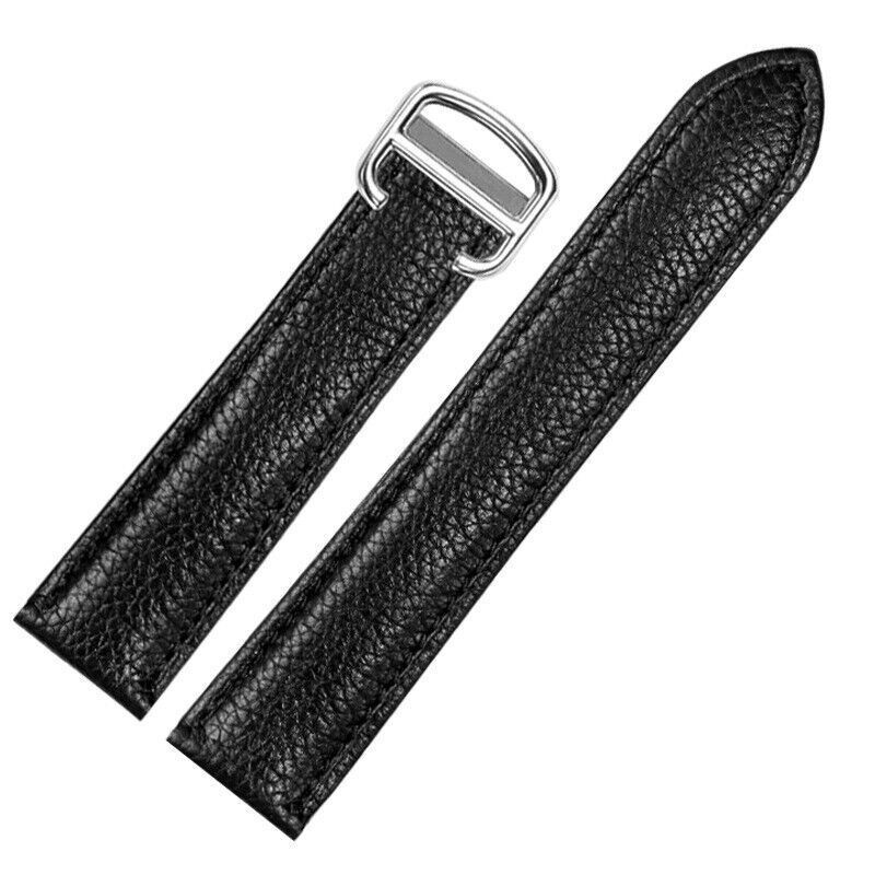 Genuine Leather Watch Strap for Cartier Tank Solo 17-25mm