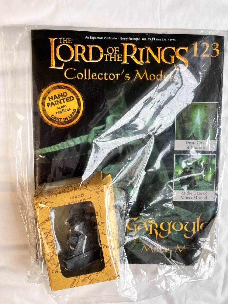LORD OF THE RINGS COLLECTOR'S MODELS EAGLEMOSS ISSUE 123 GARGOYLE FIGURE & MAG
