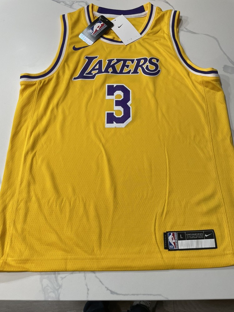Los Angeles Lakers Nike Youth Anthony Davis Jersey (Large 14-16) Retails For $70