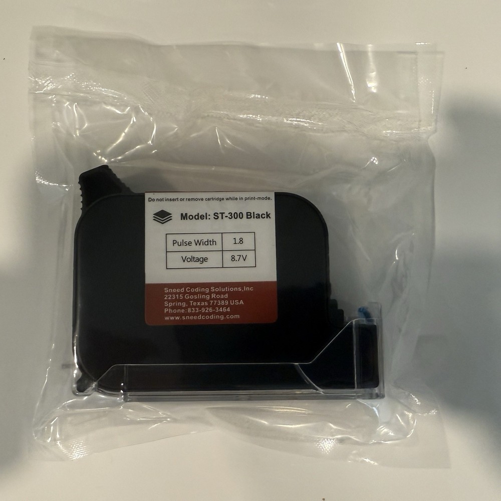 SNEED-JET® ST-300 BLACK ink cartridge Sealed NEW!!