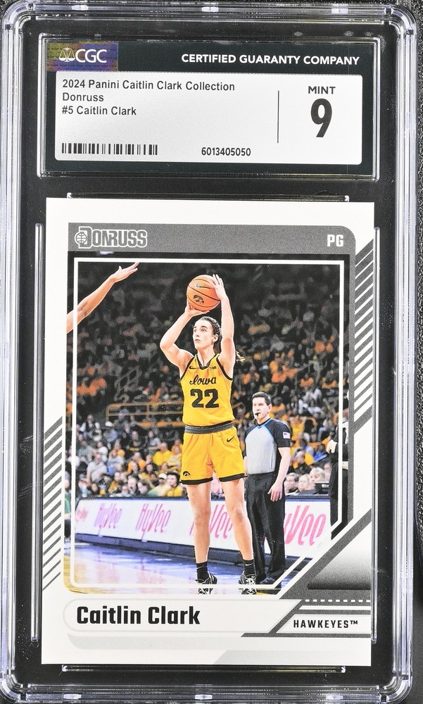 2024 Panini Caitlin Clark Collection Caitlin Clark #5 Donruss Basketball CGC 9