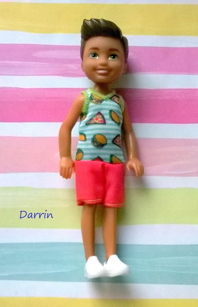 Barbie Chelsea Boy Muñeca Darrin en Mono Pizza Difícil de Encontrar