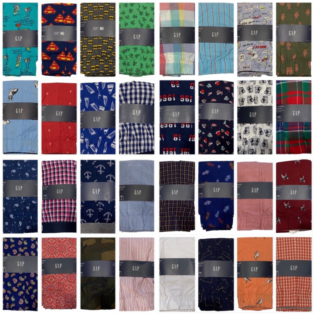 NWT GAP Men's Boxer Underwear Sz XS-S-M-L-XL-XXL Assorted Colors/Prints