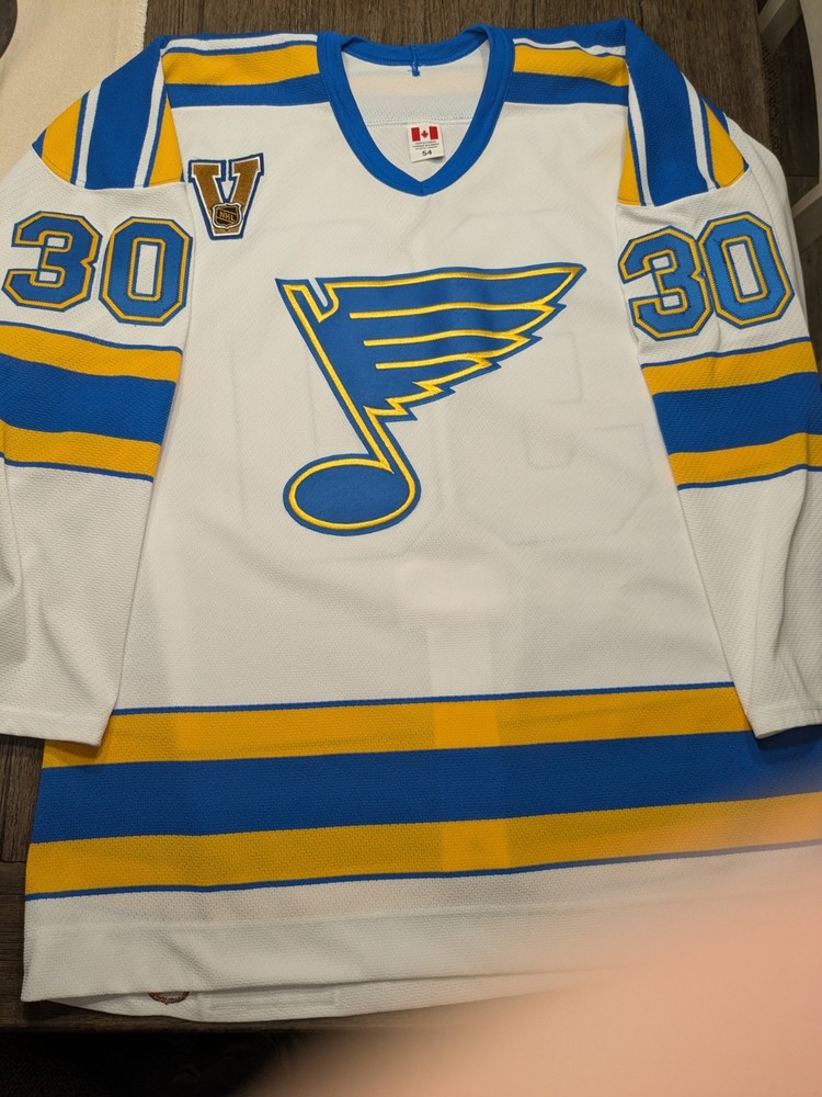 Blues 2003-04 CCM Vintage Series White Jersey