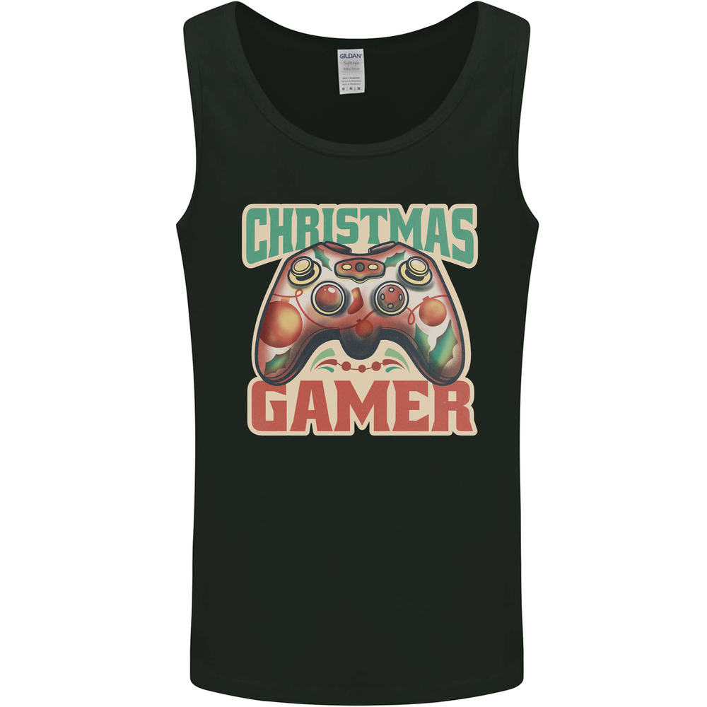 Christmas Gamer Funny Gaming Joypad Mens Vest Tank Top