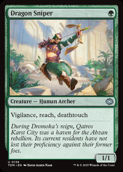 Brand New Dragon Sniper Tarkir Dragonstorm MTG Card