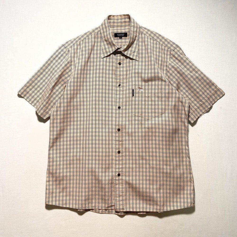 Burberry Black Label Nova Check Check Shirt Short Sleeve 3 F/S from Japan
