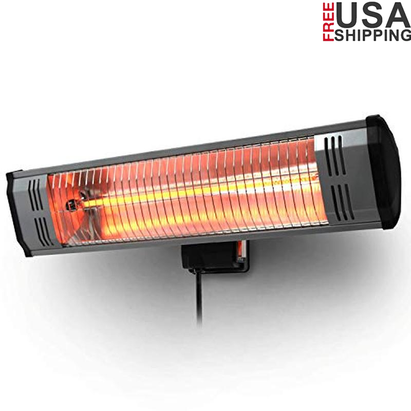 1500W Infrared Heater Instant Heat Weatherproof Easy Set Up Patio Workshop New