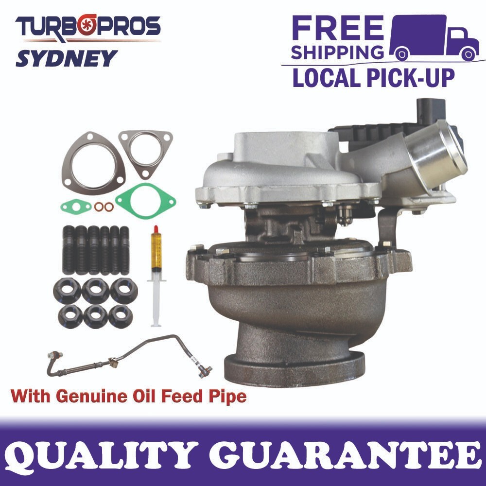 Turbo Pros Turbo Charger+Genuine Oil Feed Pipe For Mazda BT-50 3.2L 2011-2015