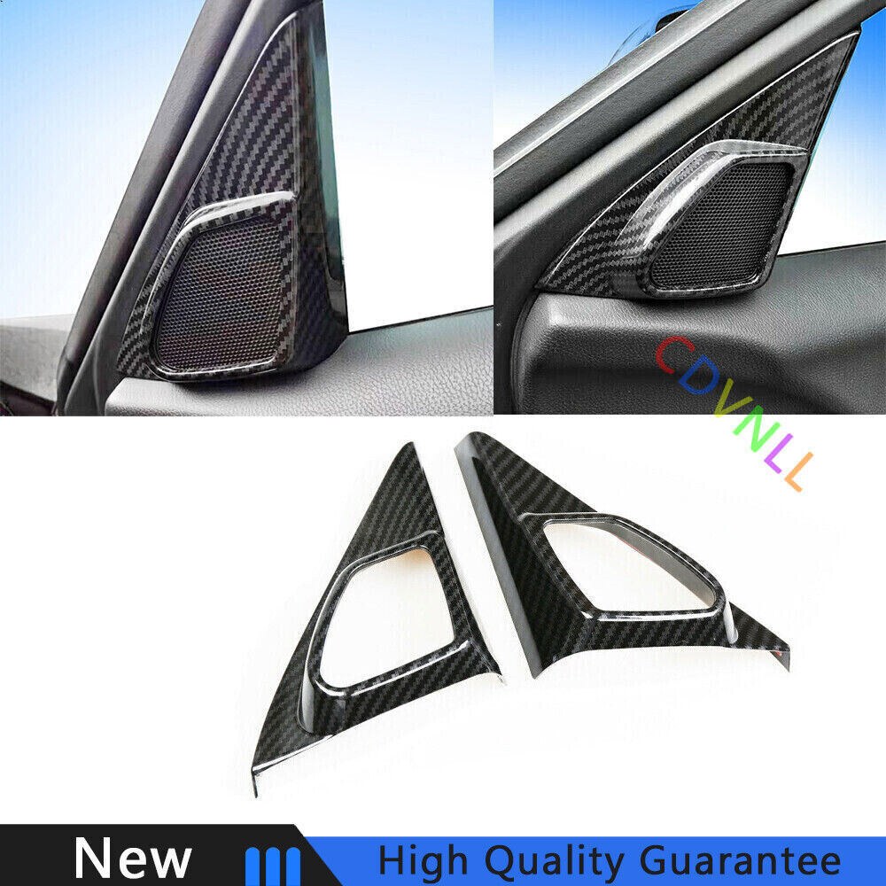 For Honda Accord Crosstour 08-13 Carbon Fiber Car A Pillar Horn Frame Cover Trim