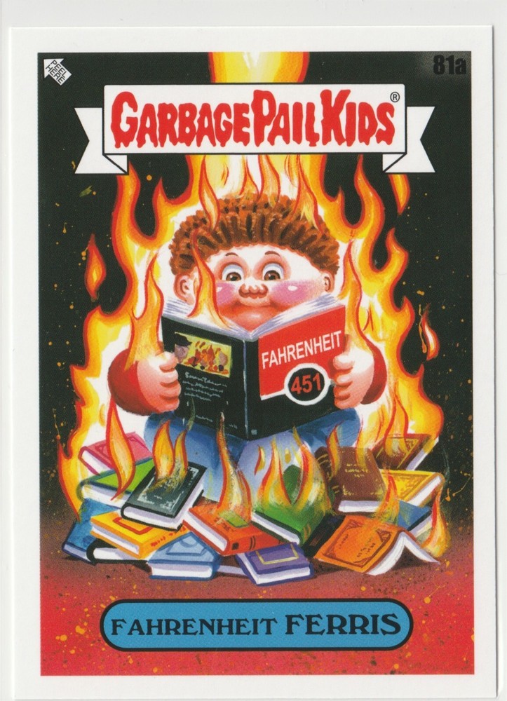 Fahrenheit Ferris #81a Garbage Pail Kids GPK 2022 Book Worms Card