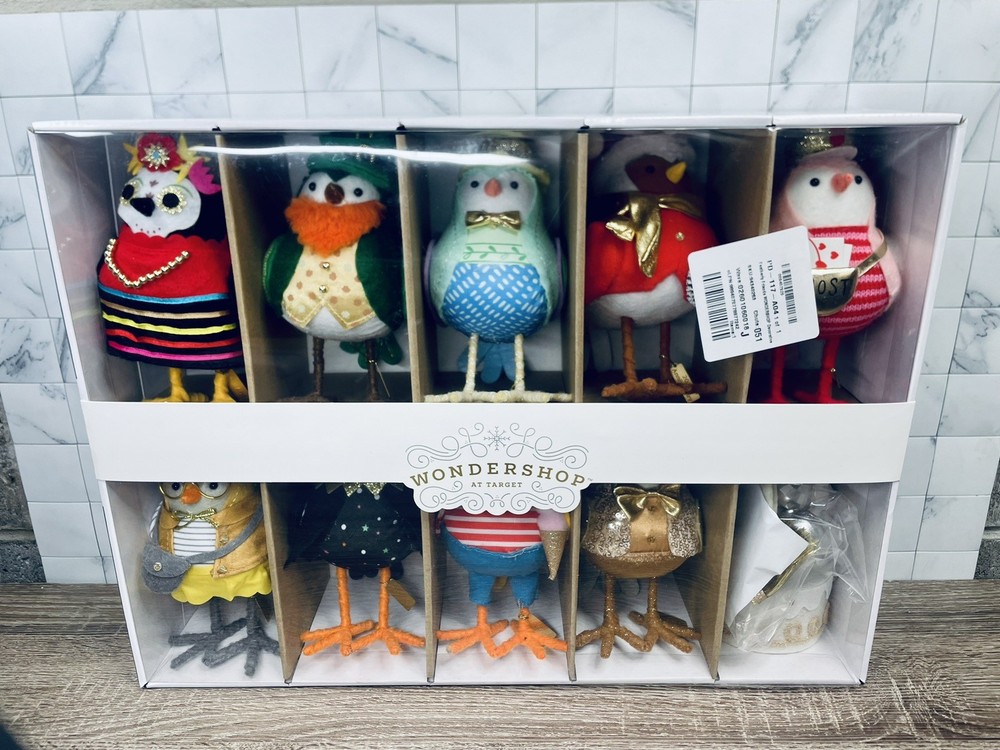 2025 Featherly Friends Anniversary Collection Set Of 10 Target Wondershop Birds