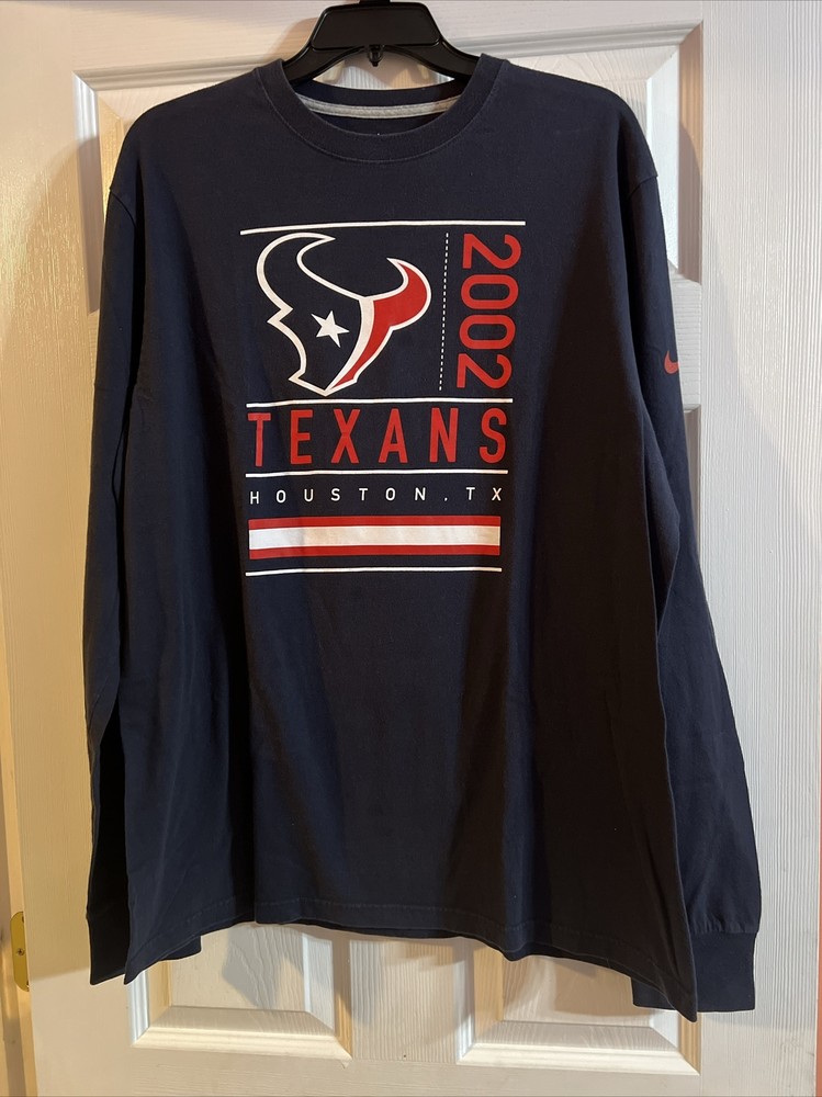 Men's Houston Texans Long Sleeve T-Shirt Size XL NFL Team Apparel