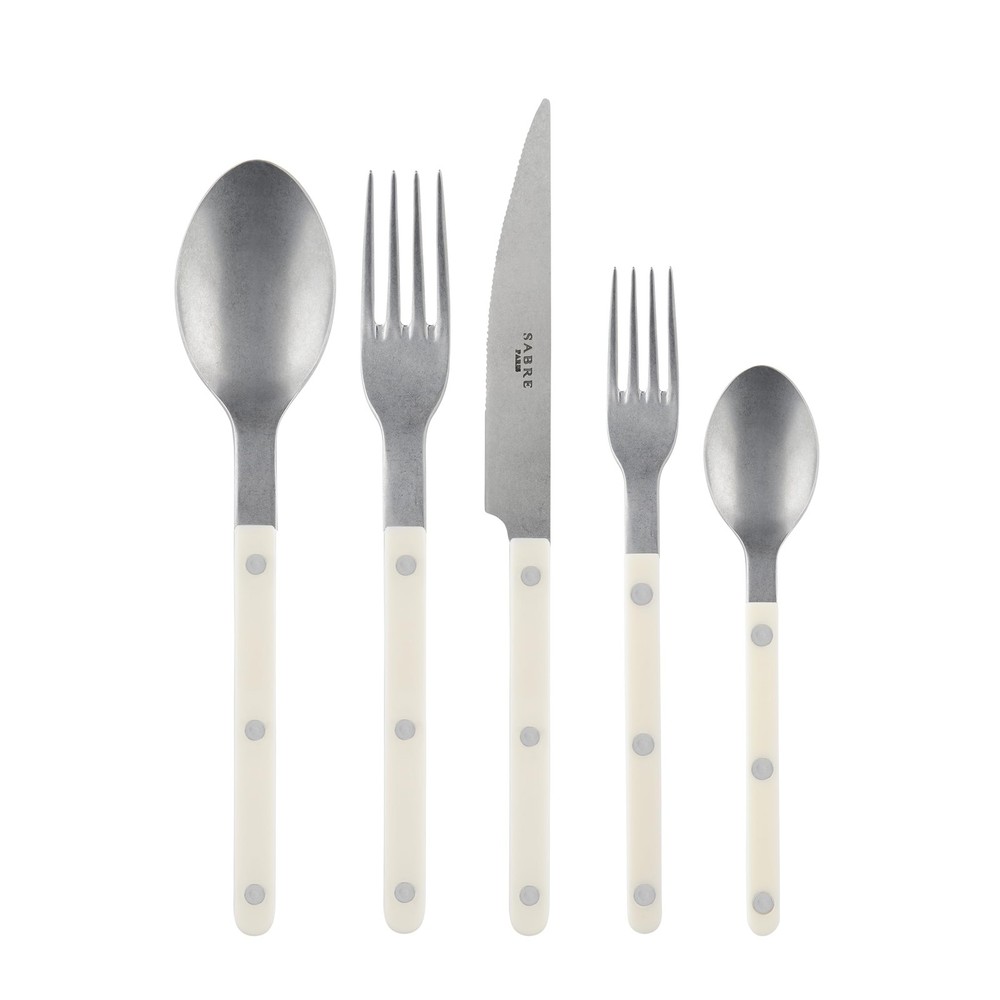 - 5-Piece Flatware Set - Bistrot Vintage Collection - , Fork, Soup Spoon, Tea...
