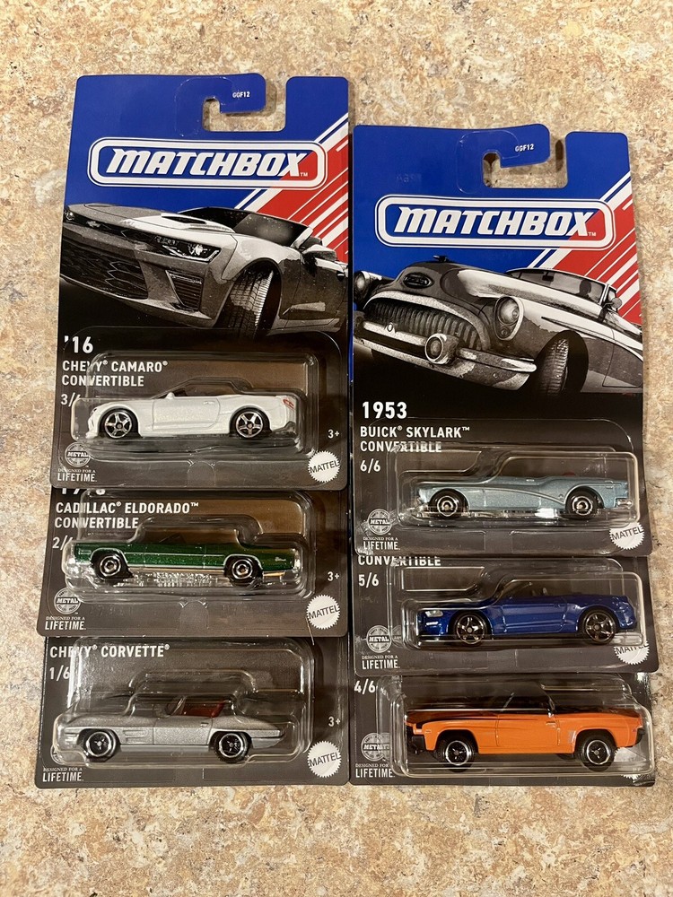 2024 Matchbox  American Convertibles Walmart Exclusive  Complete Set of 6!