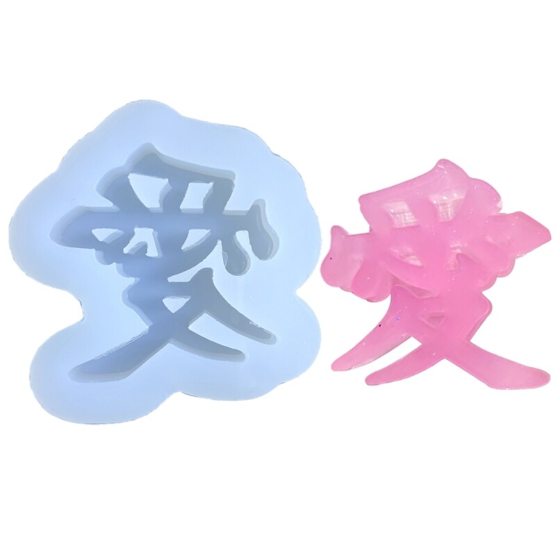 Resin Jewelry Mold for Cellphone Charms Chinese Love Design