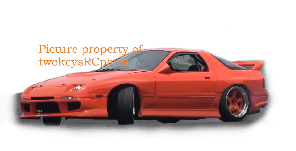 Kit de carrocería Lexan transparente 1:10 RC Mazda RX7 FC3S inc calcomanías traje carrera, deriva.