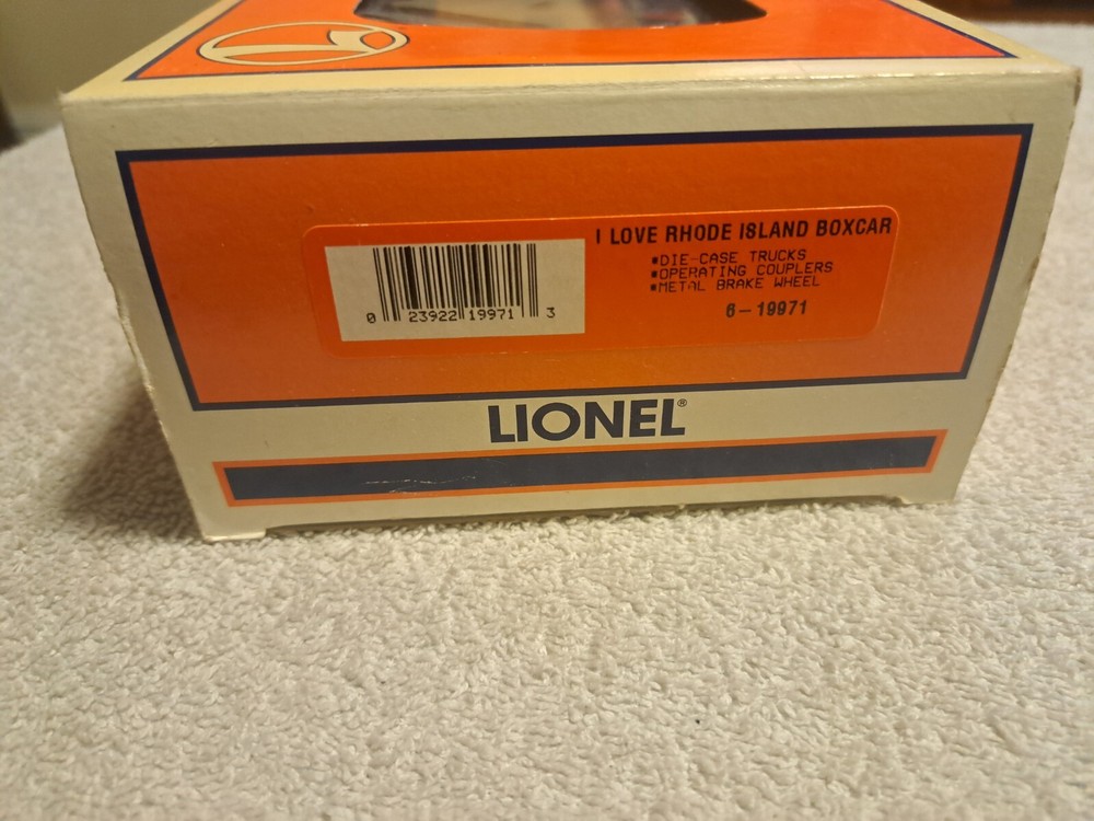 Lionel 6-19971  I Love Rhode Island Boxcar