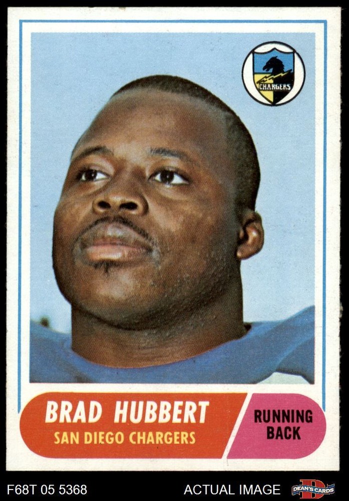 1968 Topps #141 Brad Hubbert Chargers Arizona 7.5 - NM+