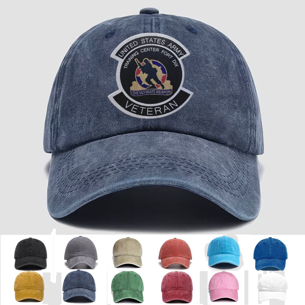 Embroidered Hat US Army Training Center Fort Dix “The Ultimate Weapon” Veteran