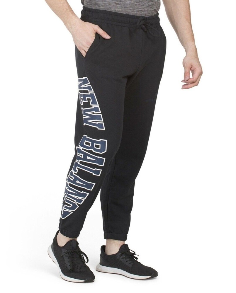 New Balance Men’s Sweatpants Warped Classic Terry Joggers Size Small Black NEW