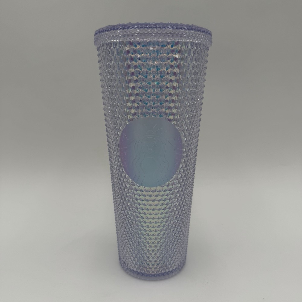 Starbucks Iridescent Crystal Diamond Studded Tumbler 24 oz 2021 No Straw New