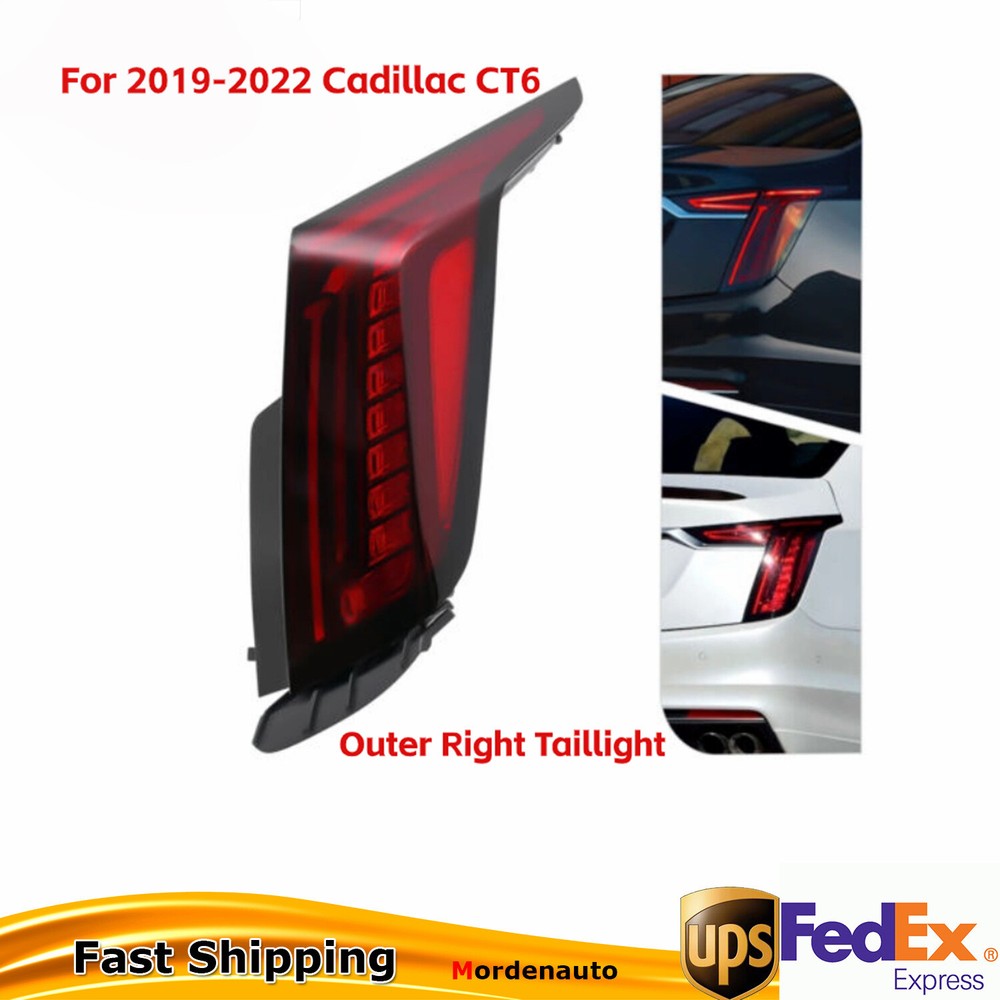 Right Side Rear Outer LED Taillight Fit 2019-2022 Cadillac CT6 Brake Signal Lamp
