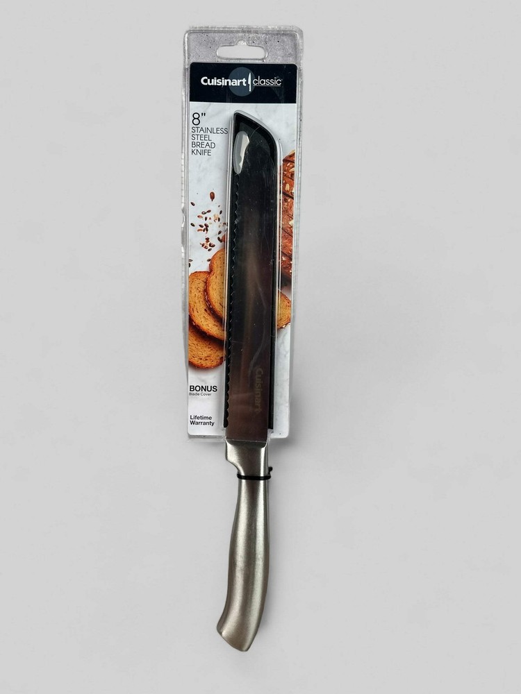 Cuisinart 8-Inch Stainless Steel Bread Knife with Blade Guard  