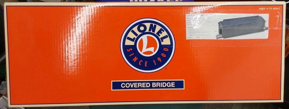 Lionel O Lighted Covered Bridge Lnl624117