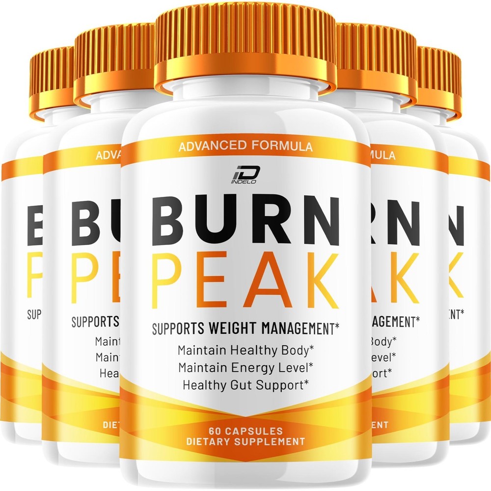 (5 Pack) Burn Peak Keto Capsules – BurnPeak Pills Advanced Formula, Maximum