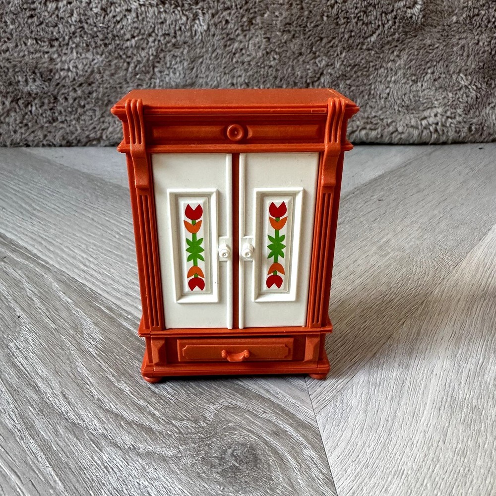 Playmobil Dresser Wardrobe Dollhouse Furniture 1989 Geobra Victorian Mansion