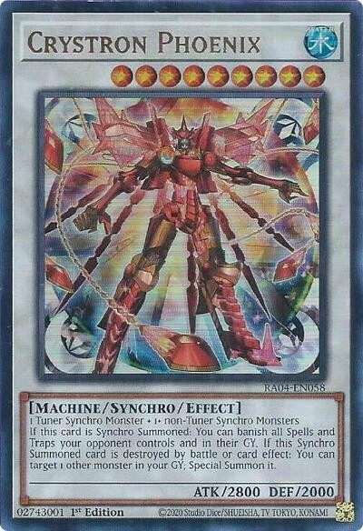 1st Ed NM Crystron Phoenix UR - YuGiOh Quarter Century Stampede